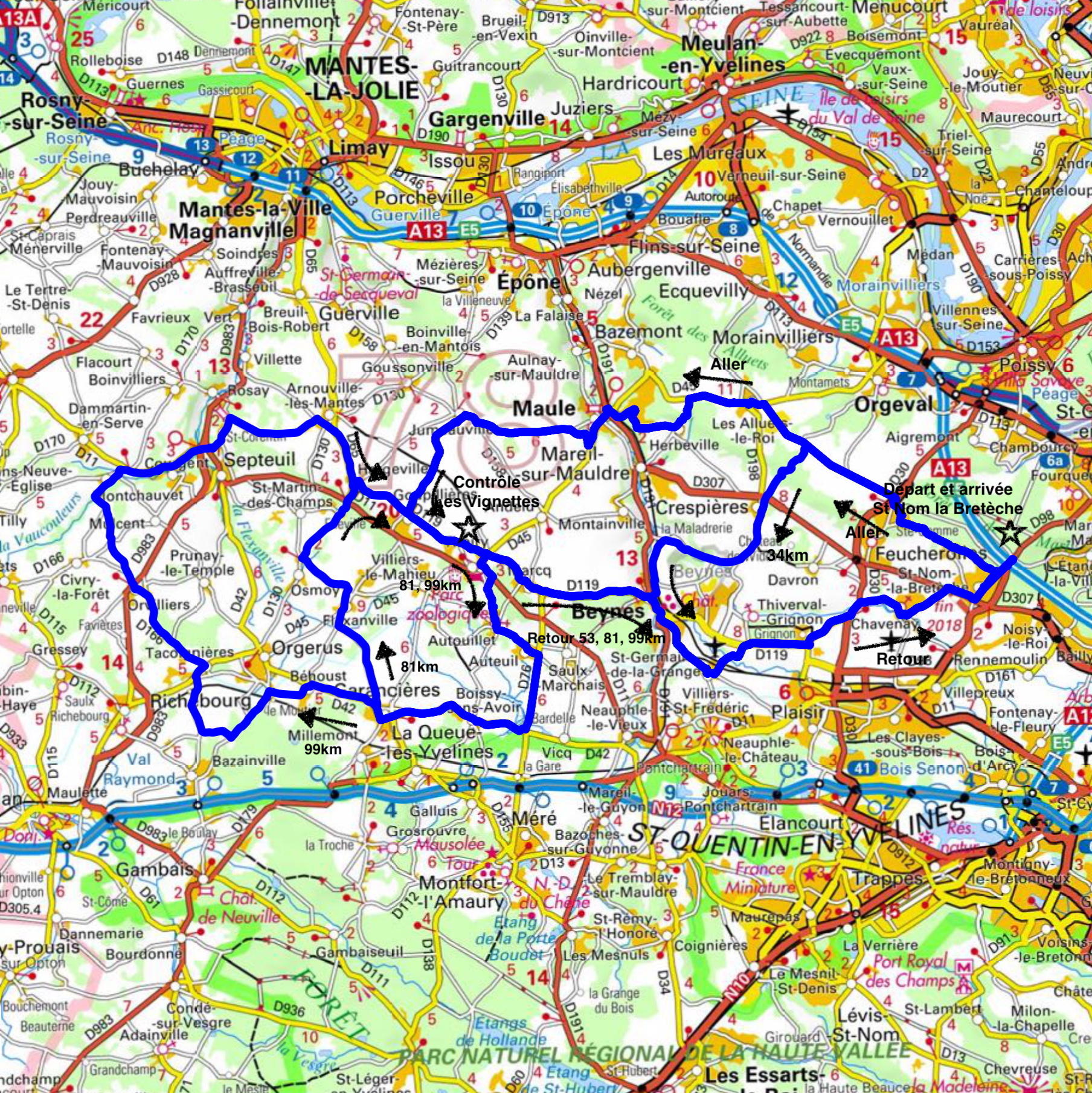 Carte d&eacute;corative au 1/250000&deg;