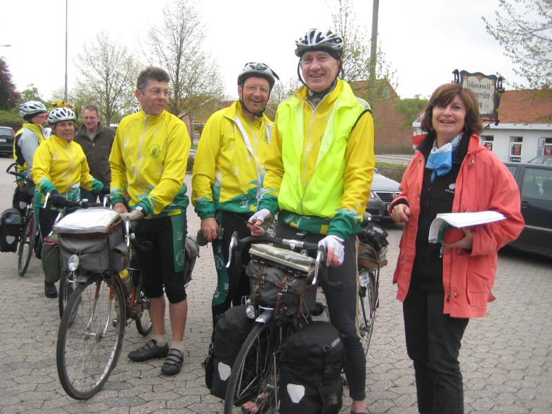 Arrivee des cyclos au long cours