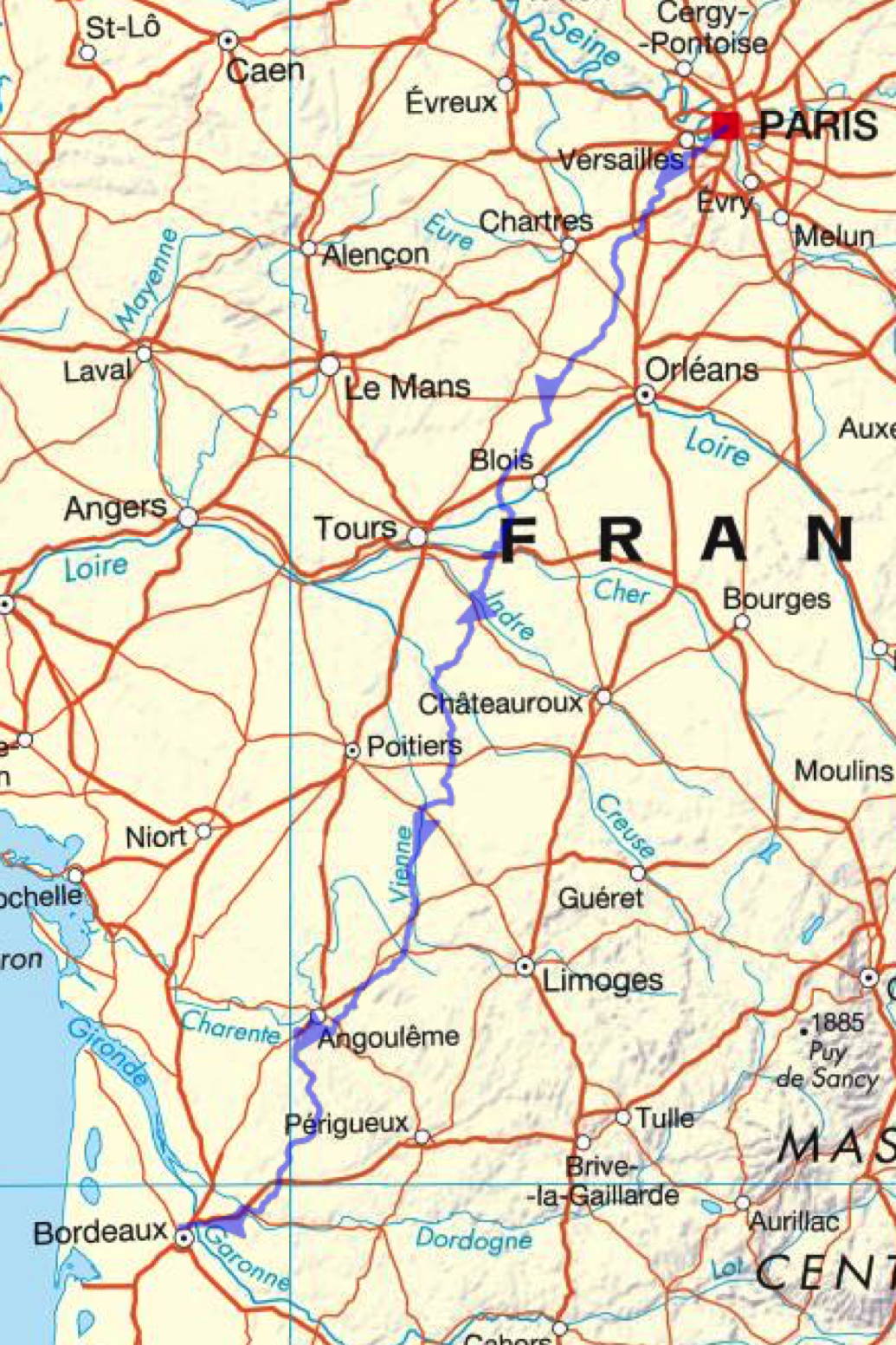 Carte du
              parcours