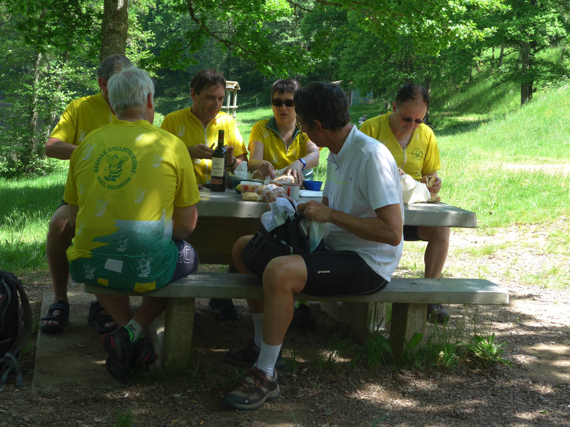 Pique-nique au bord de la
              Creuse