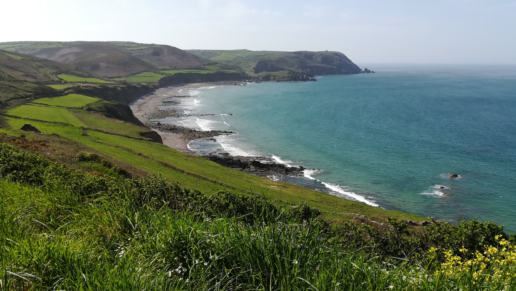 Vue vers
          l'ouest &agrave; Auderville