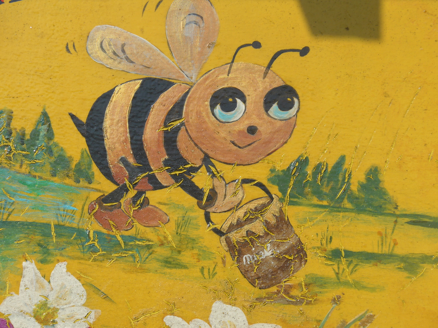 Abeille à la rivière