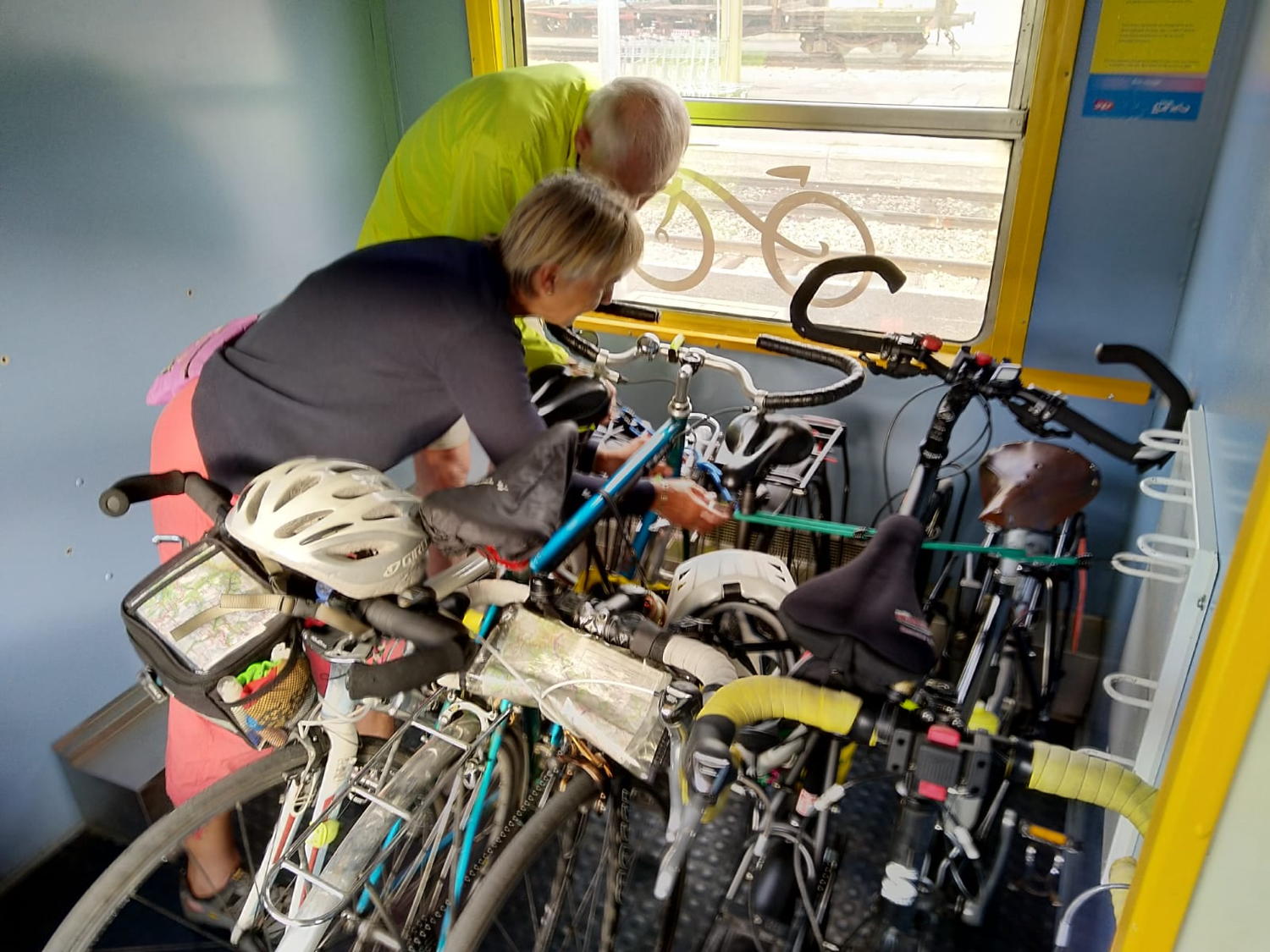 Dans le
            train